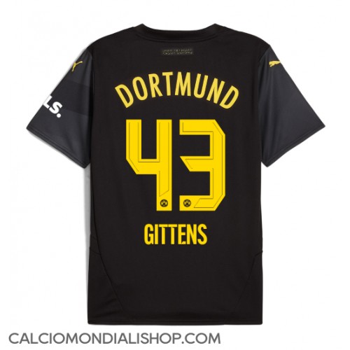 Maglie da calcio Borussia Dortmund Jamie Bynoe-Gittens #43 Seconda Maglia 2024-25 Manica Corta